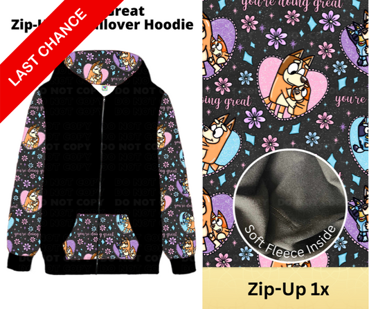 Doing Great Zip-Up Hoodie