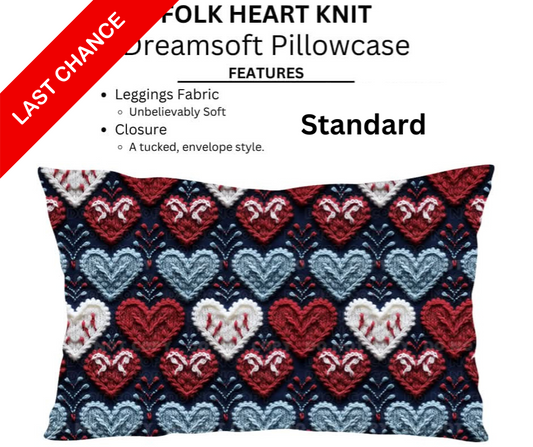 Folk Heart Knit Dreamsoft Pillowcases