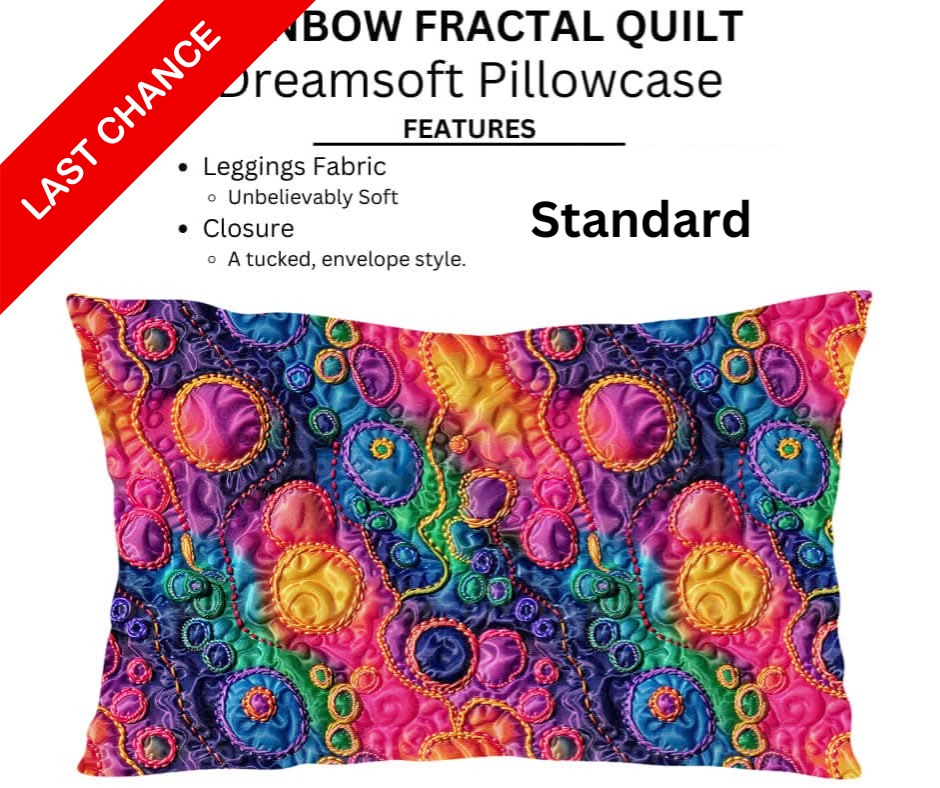 Rainbow Fractal Quilt Dreamsoft Pillowcases