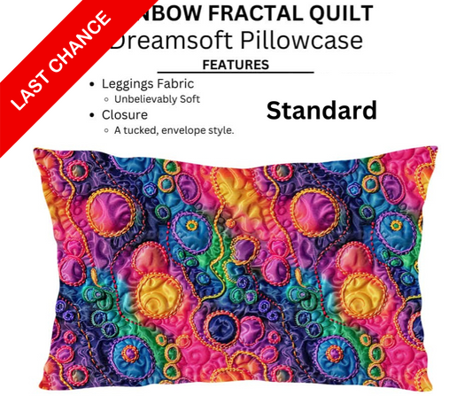 Rainbow Fractal Quilt Dreamsoft Pillowcases