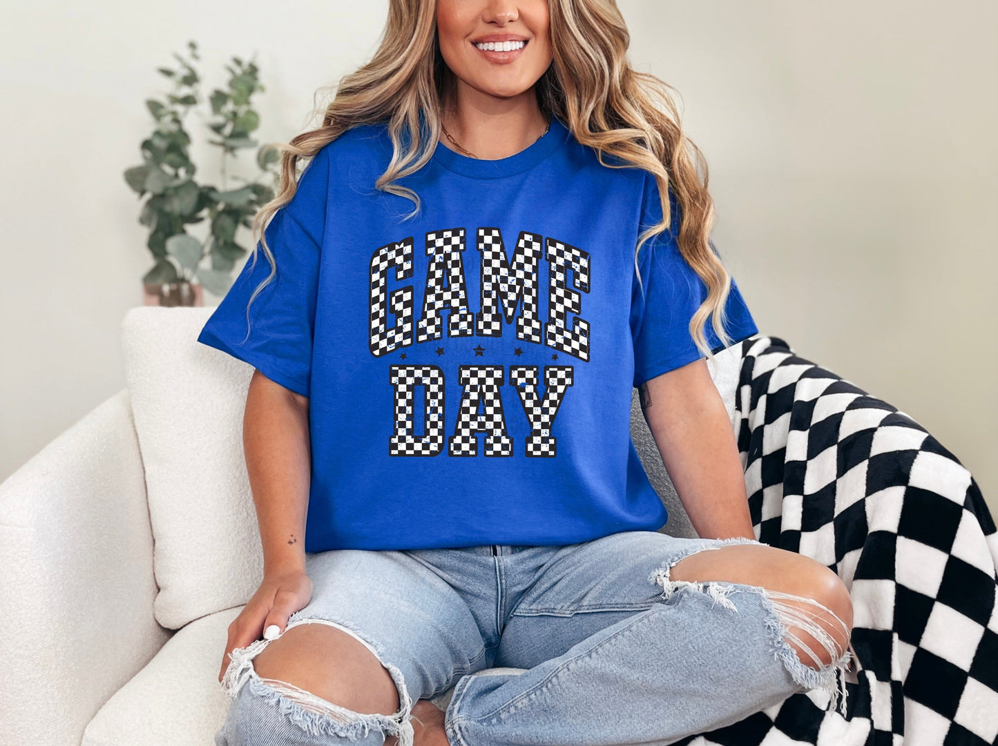 Game Day Checkered Tee