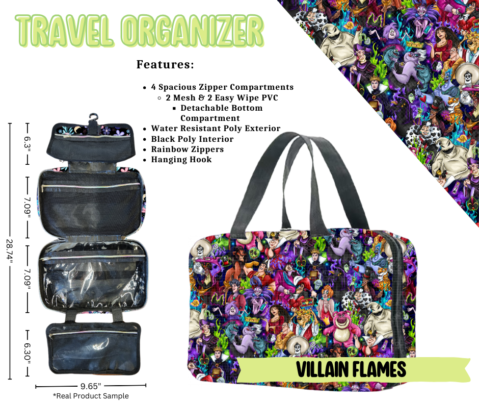 Villain Flames Travel Organizer