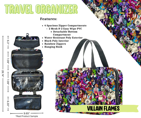 Villain Flames Travel Organizer