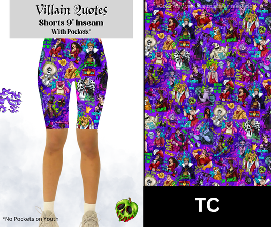 Villain Quotes Jamaica Shorts
