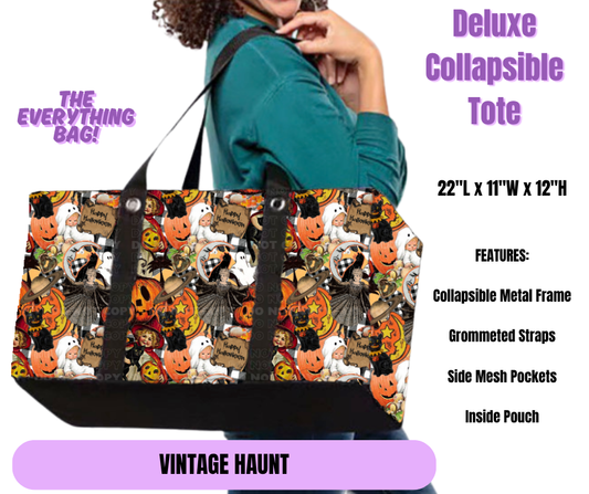 Vintage Haunt Collapsible Tote