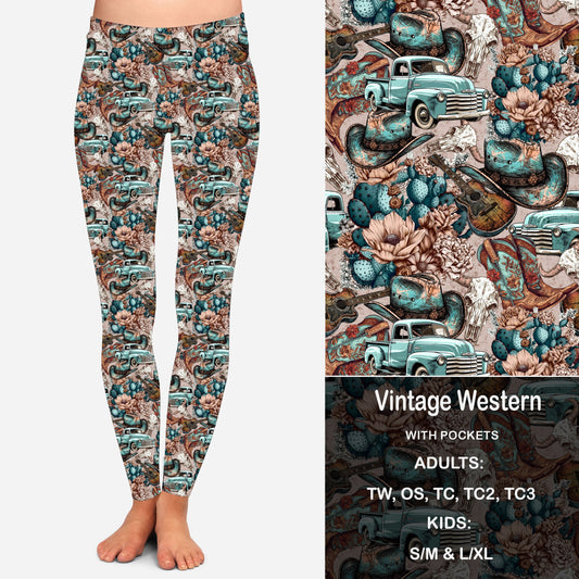 Vintage Western Leggings & Capris with Pockets Preorder Closes 2/23