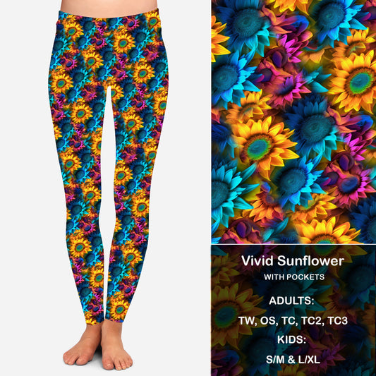 Vivid Sunflower Leggings & Capris with Pockets Preorder Closes 2/23