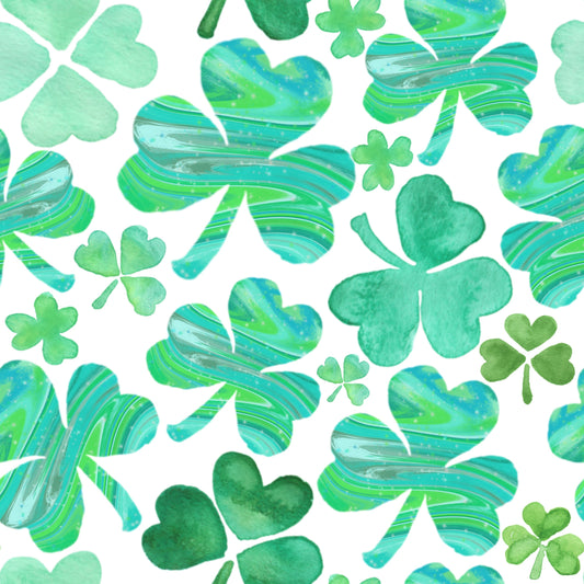 Watercolor Shamrocks capris