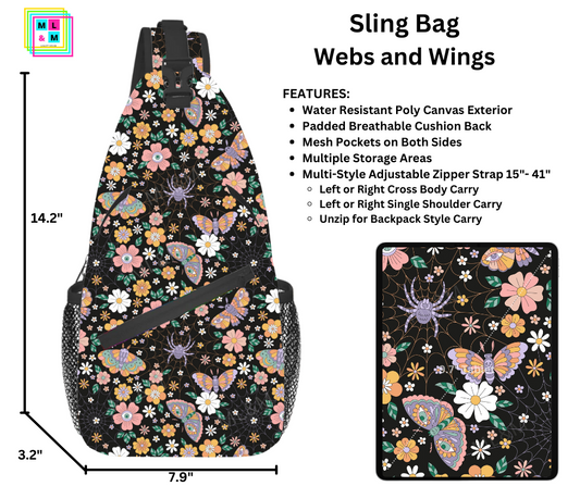 Webs & Wings Sling Bag
