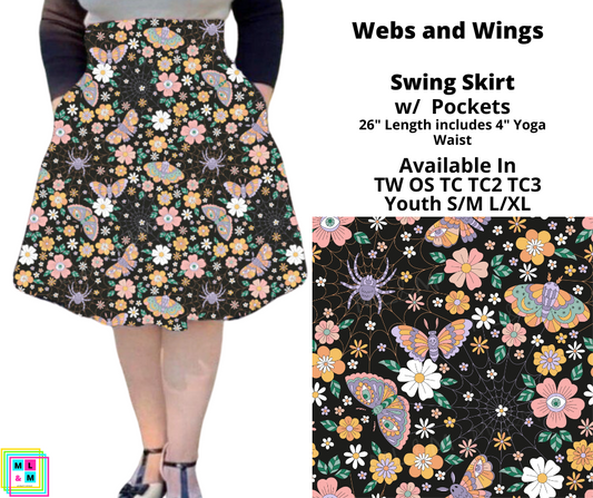 Webs and Wings Swing Skirt