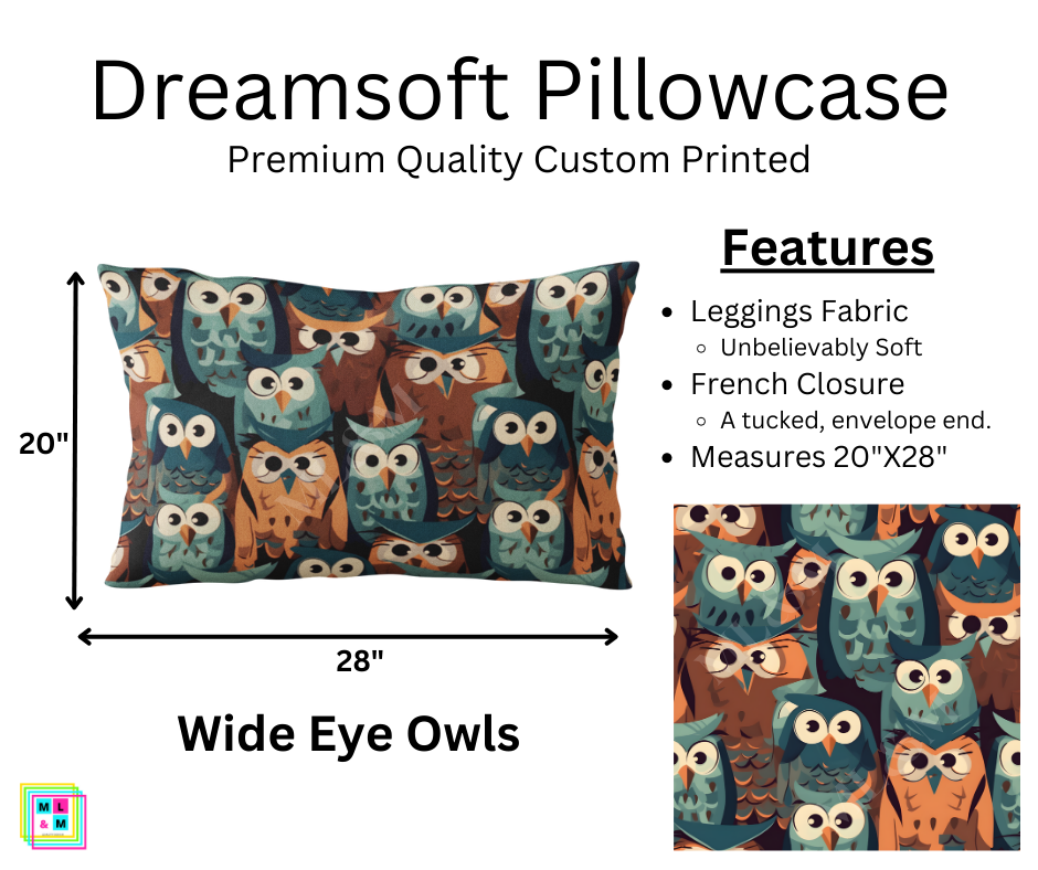 Wide Eye Owl Dreamsoft Pillowcase