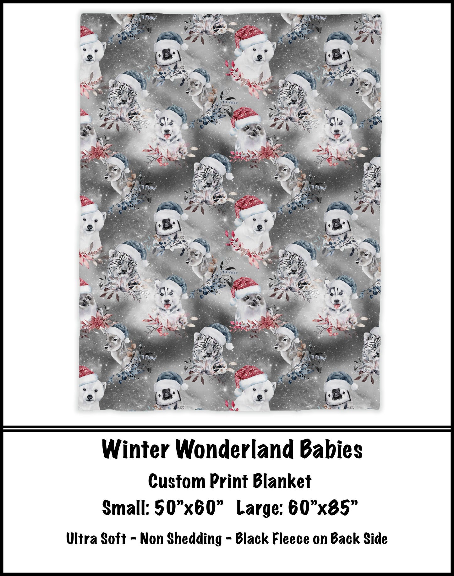Winter Wonderland Babies Fleece Blanket - preorder closes 8/7 eta 8-10 weeks