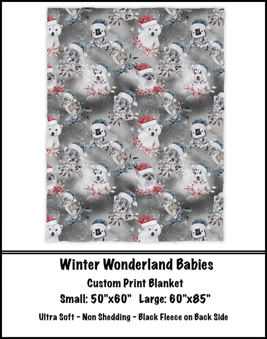 Winter Wonderland Babies Fleece Blanket - preorder closes 8/7 eta 8-10 weeks