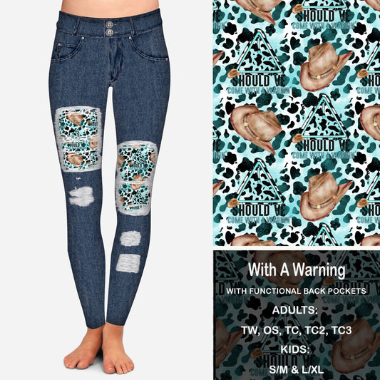 With A Warning Peekaboo Leggings with Pockets Preorder Closes 2/15 eta March