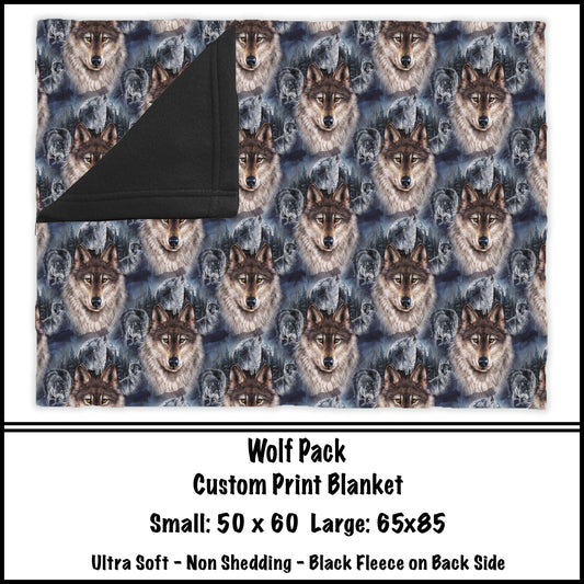 Wolf Pack Fleece Blanket  - preorder closes 8/7 eta 8-10 weeks