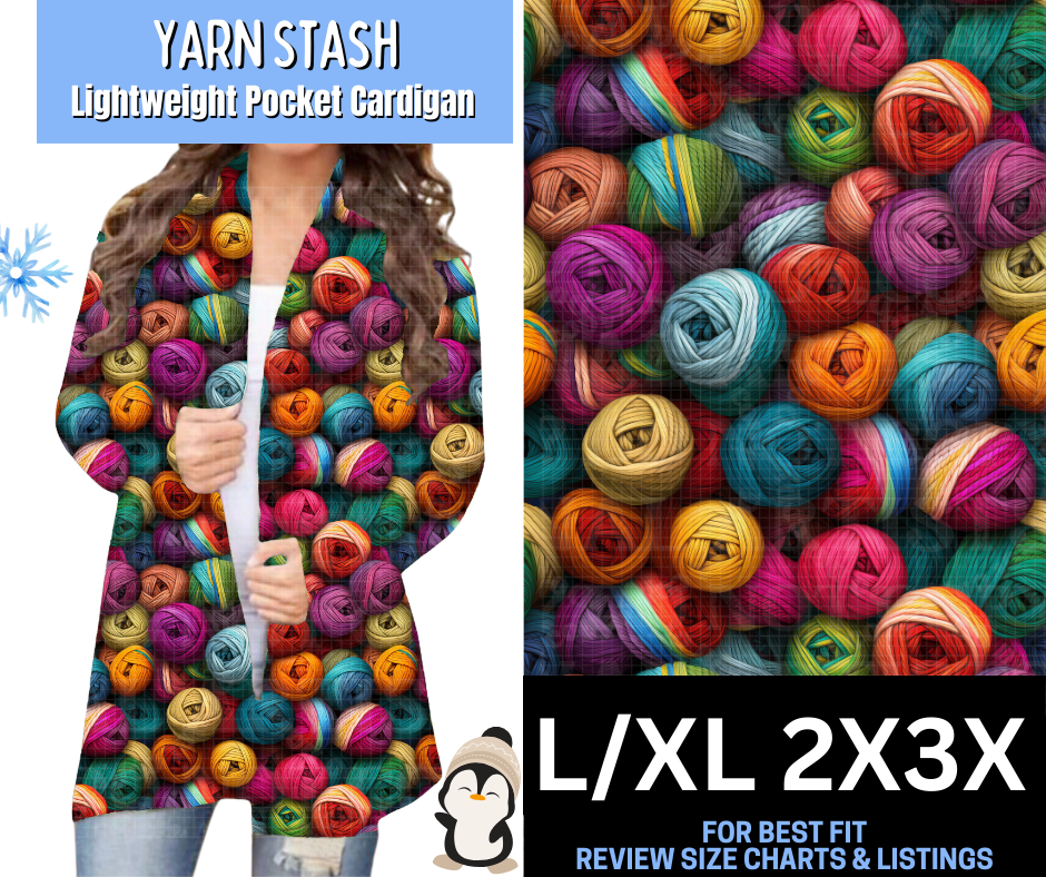 Yarn Stash Pocket Cardigan
