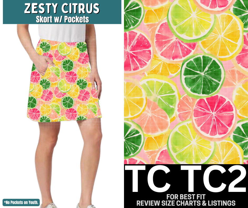 Zesty Citrus Skort