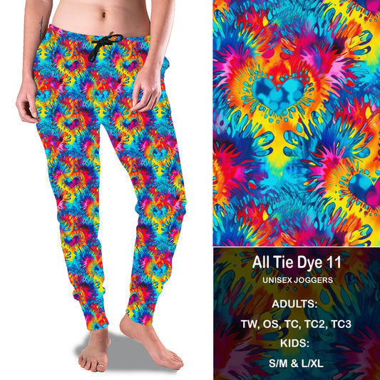 All Tie Dye 11 - Full Joggers with KIDS Preorder Closes 2/7 eta March