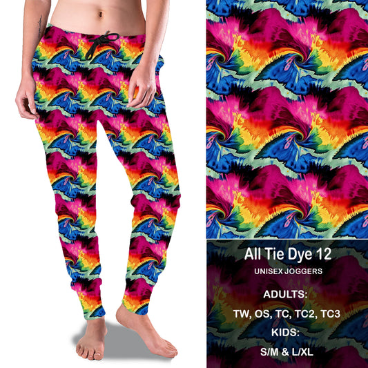 All Tie Dye 12 - Full Joggers with KIDS Preorder Closes 2/7 eta March