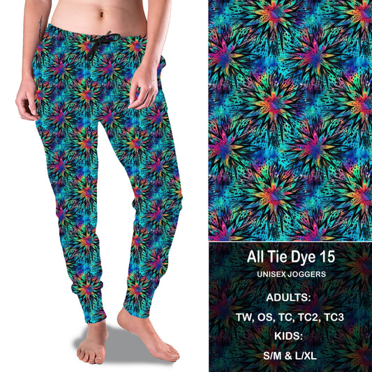 All Tie Dye 15 - Full Joggers with KIDS Preorder Closes 2/7 eta March