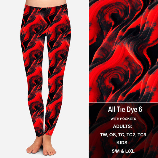 All Tie Dye 6 Leggings with Pockets Preorder Closes 2/7 eta March