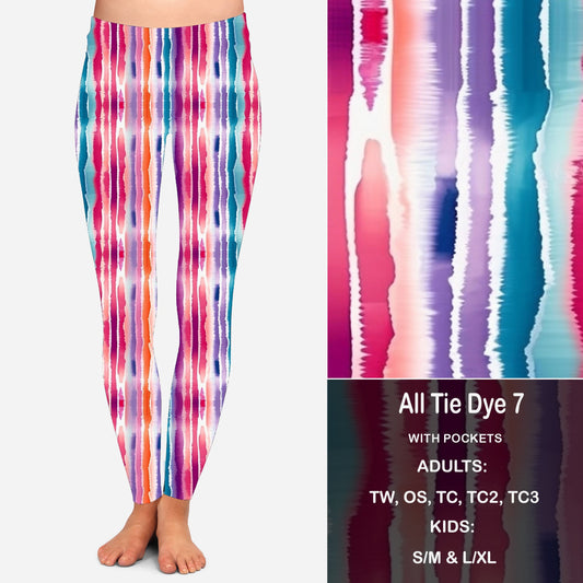 All Tie Dye 7 Leggings with Pockets Preorder Closes 2/7 eta March