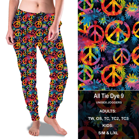 All Tie Dye 9 - Full Joggers with KIDS Preorder Closes 2/7 eta March