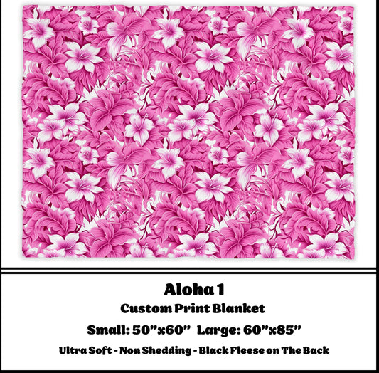 BG68 -Aloha 1 Fleece Blanket - Preorder Closes 3/23 ETA: 8-10 weeks