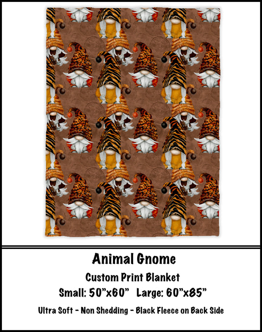 BG68 -Animal Gnome Fleece Blanket - Preorder Closes 3/23 ETA: 8-10 weeks