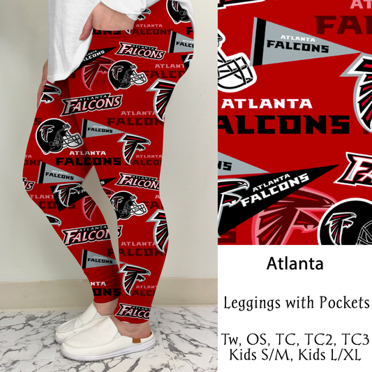 Atlanta Football Leggings/Capri/Joggers | Run ends 8/16 | ETA Late September