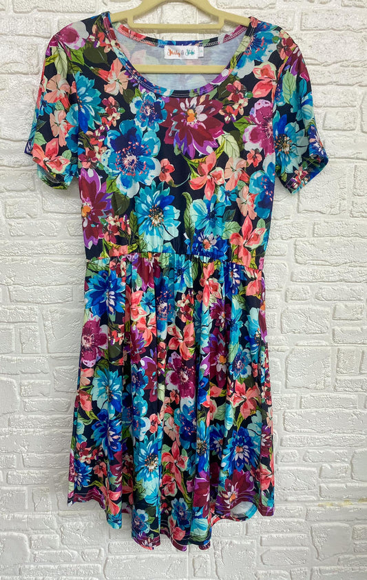 SS  Blue Flora Darling Dress PreOrder Closes 6/14 eta 4-6 weeks