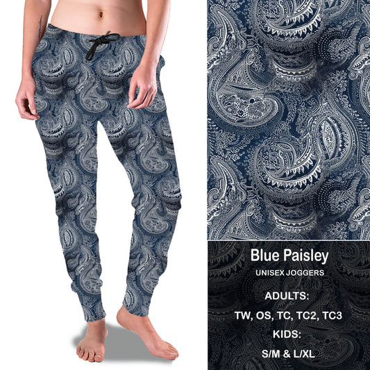 Blue Paisley - Full & Capri Joggers Preorder Closes 2/23