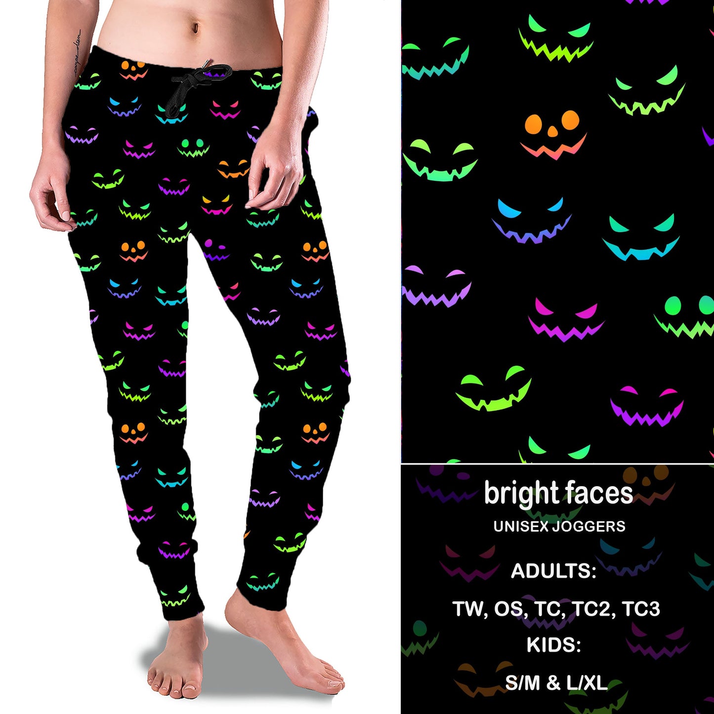 BRIGHT FACES  - Full Joggers Preorder Closes 8/11 eta Sept.