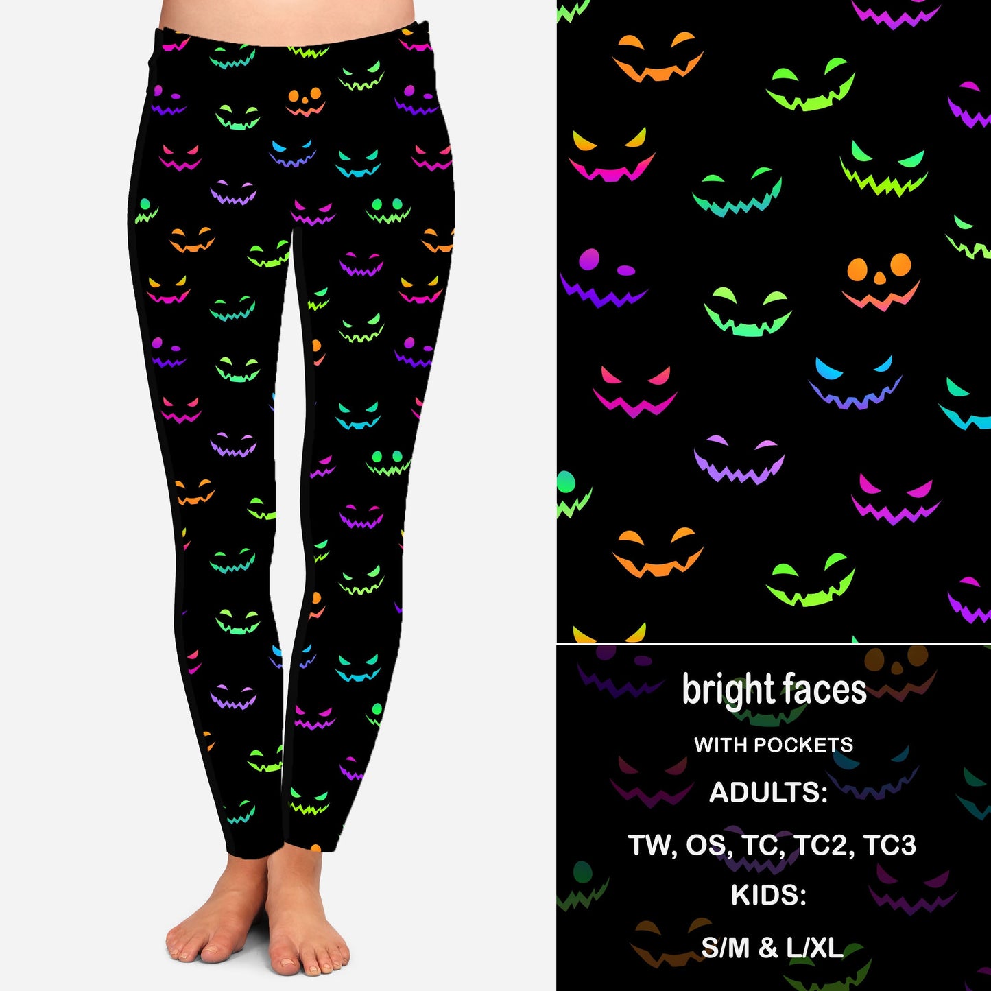 BRIGHT FACES - Leggings with Pockets Preorder Closes 8/11 ETA SEPT