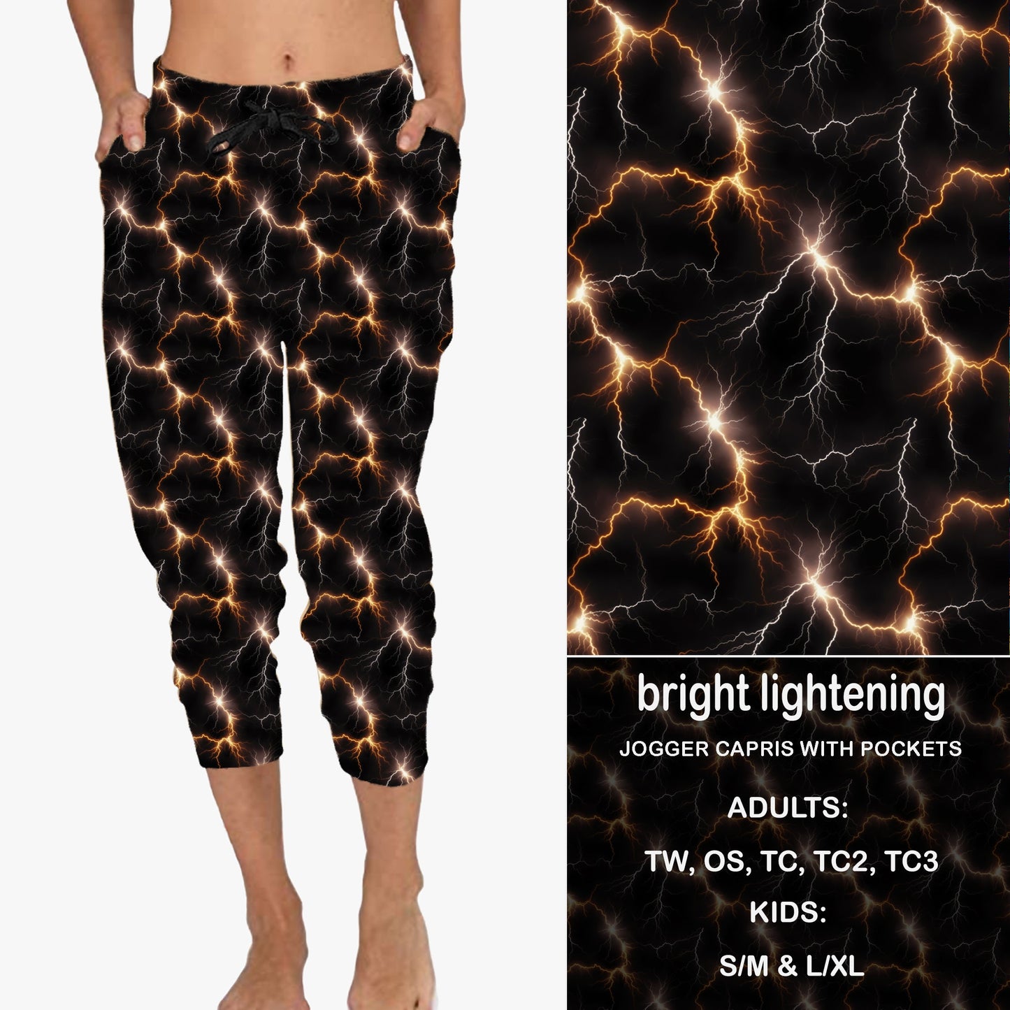 BRIGHT LIGHTENING - Full & Capri Joggers Preorder Closes 7/31