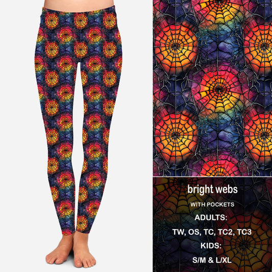 BRIGHT WEBS - Leggings & Capris with Pockets Preorder Closes 7/31