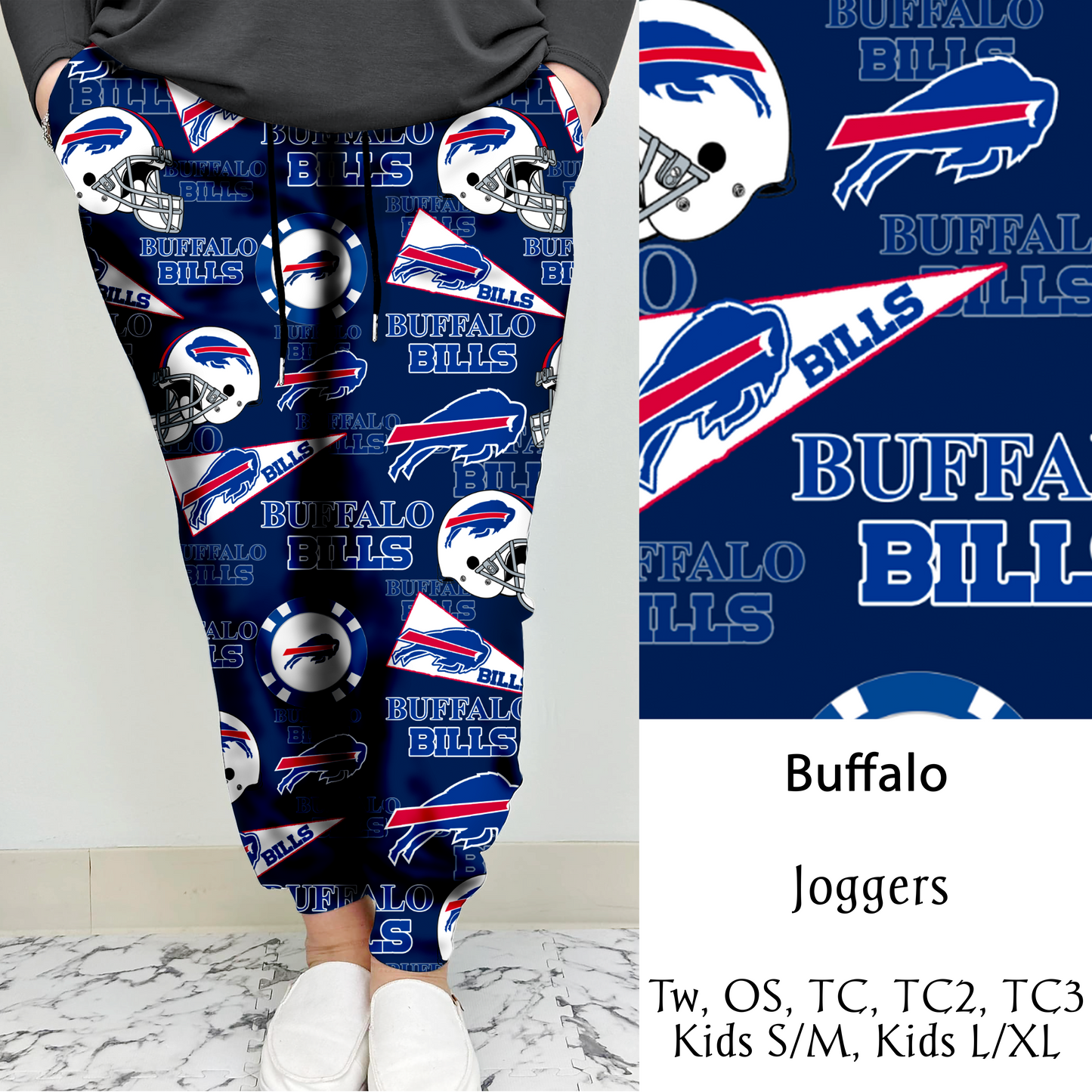 Buffalo Football Leggings/Capri/Joggers | Run ends 8/16 | ETA Late September