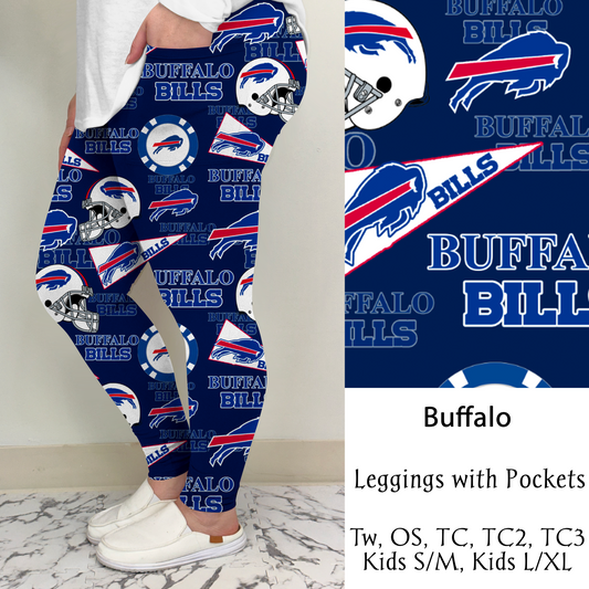 Buffalo Football Leggings/Capri/Joggers | Run ends 8/16 | ETA Late September