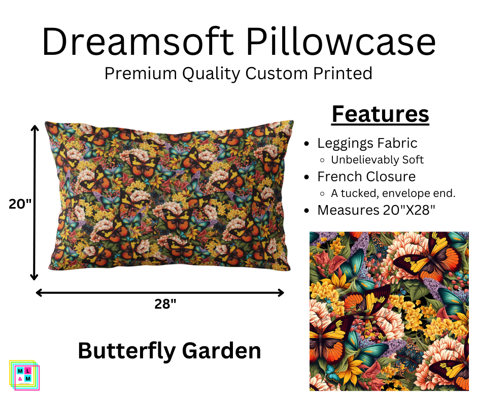 Butterfly Garden Dreamsoft Pillowcase