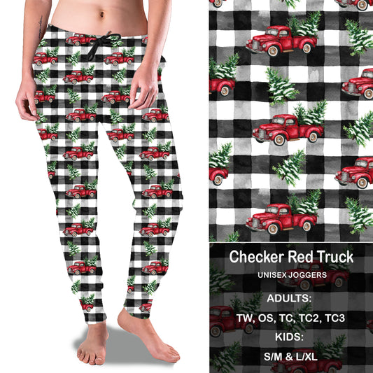 Checkered Red Truck - Full Joggers Preorder Closes 9/26 eta Nov.