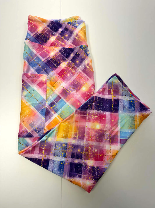 Summer Plaid Capri w/ Pockets *RTS