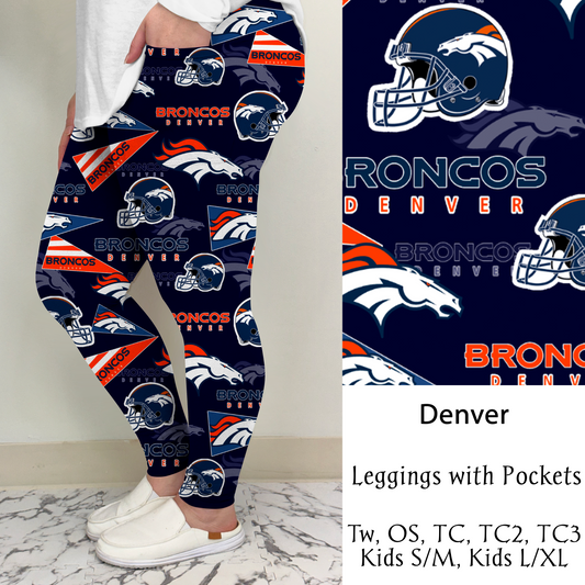 Denver Football Leggings/Capri/Joggers | Run ends 8/16 | ETA Late September