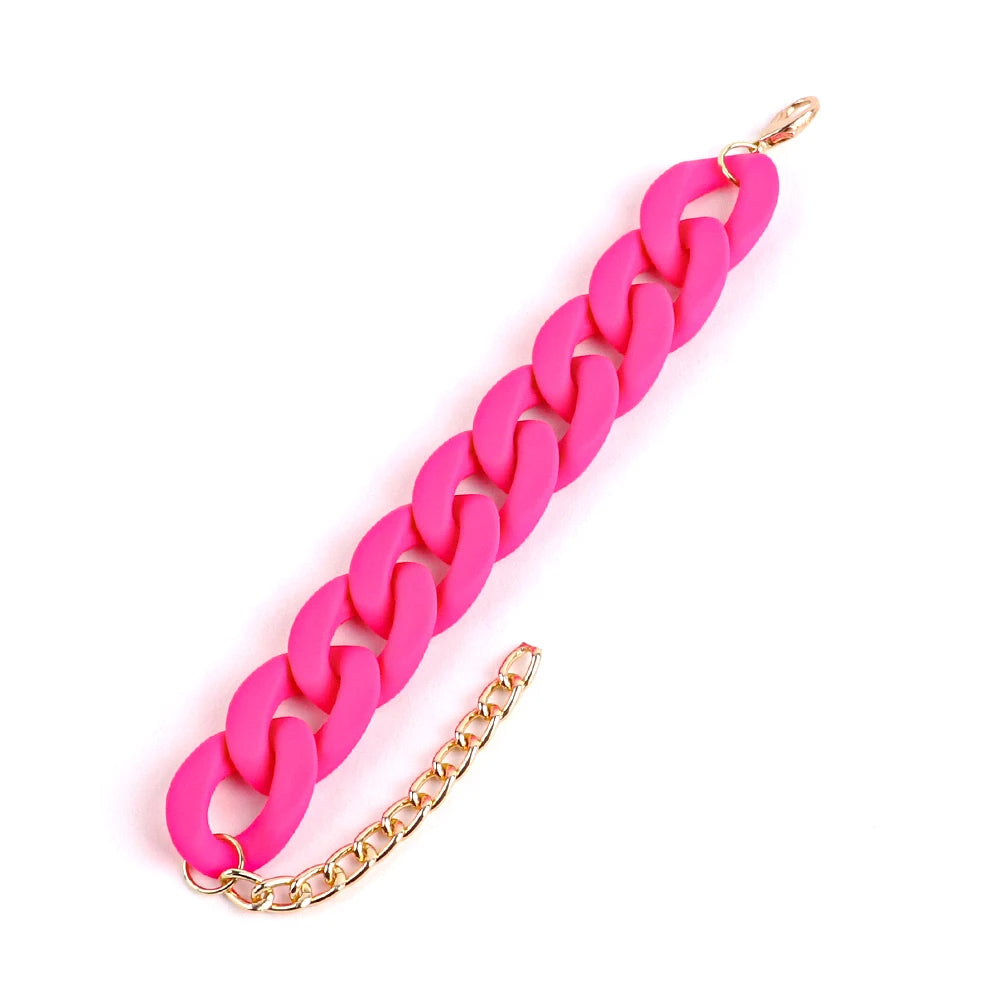 Chunky Acrylic Link Bracelet (13 Colors!)