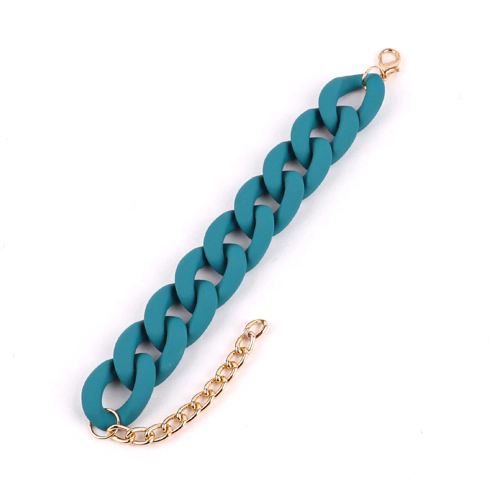 Chunky Acrylic Link Bracelet (13 Colors!)