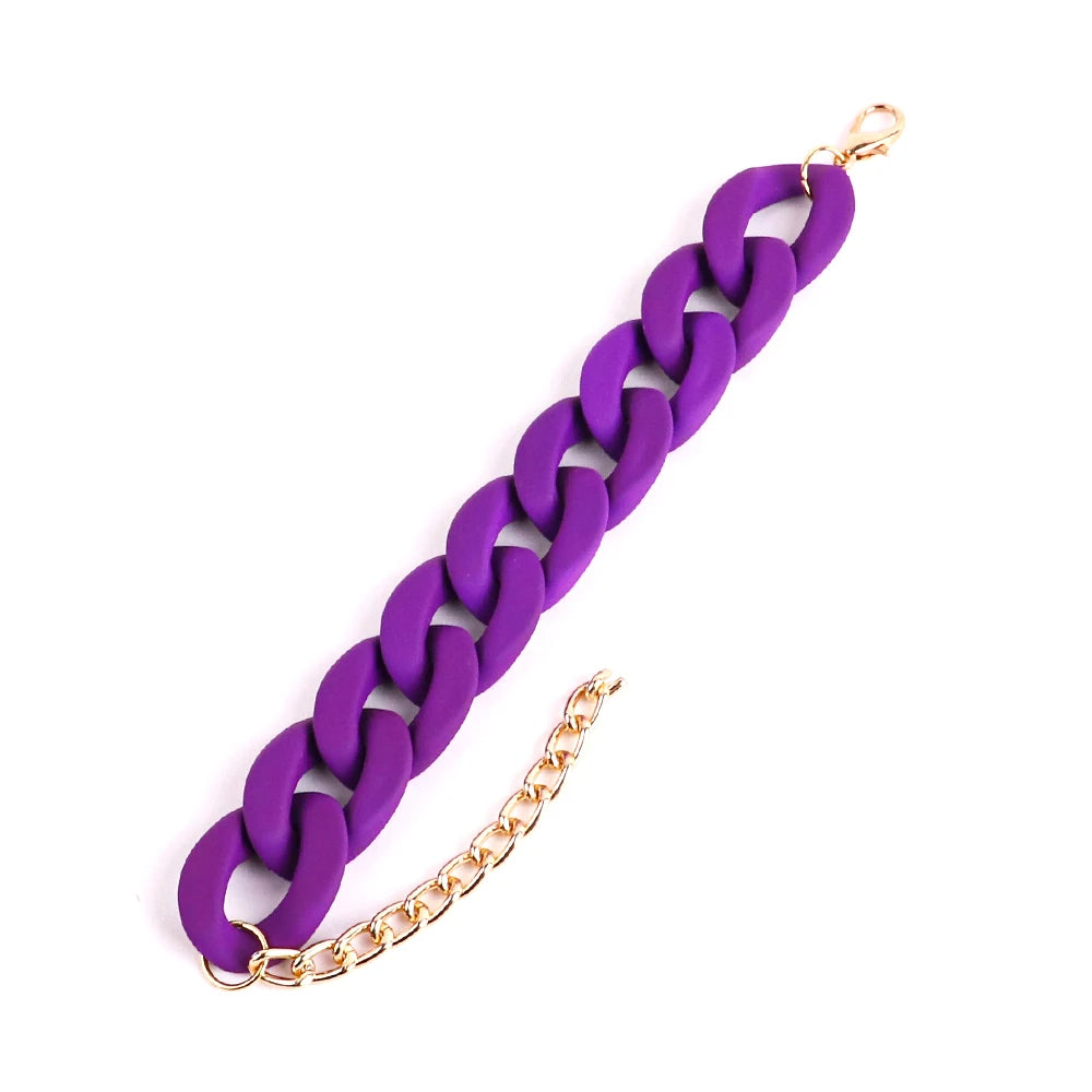 Chunky Acrylic Link Bracelet (13 Colors!)