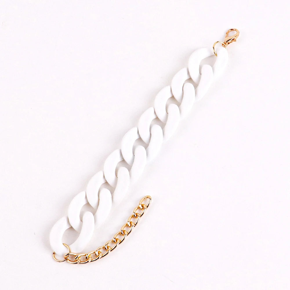 Chunky Acrylic Link Bracelet (13 Colors!)