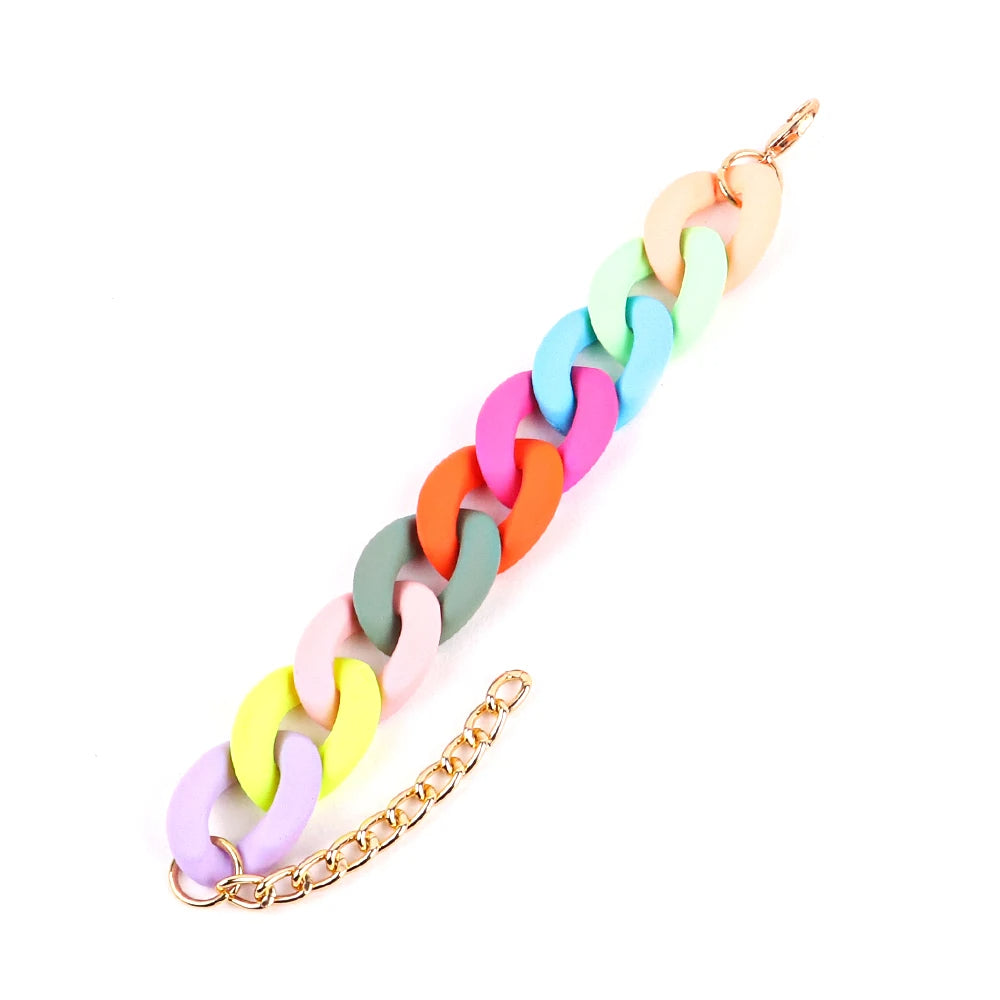Chunky Acrylic Link Bracelet (13 Colors!)