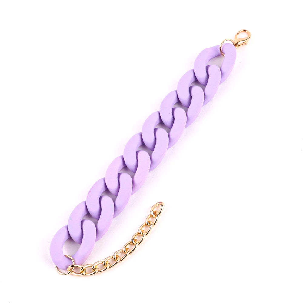 Chunky Acrylic Link Bracelet (13 Colors!)