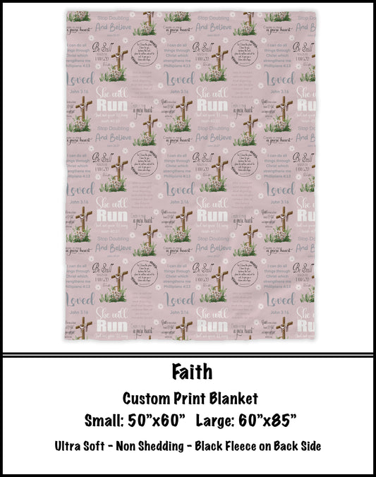 BG68 - Faith Fleece Blanket - Preorder Closes 3/23 ETA: 8-10 weeks