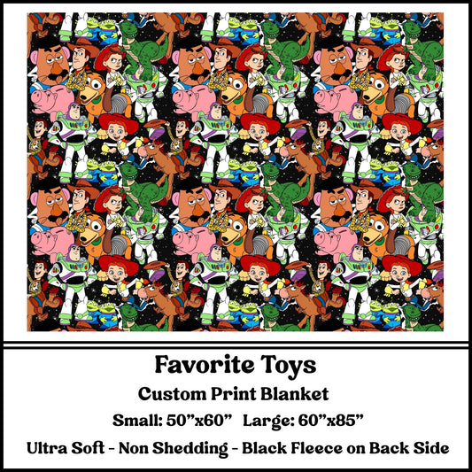 BG68 -Favorite Toys Fleece Blanket - Preorder Closes 3/23 ETA: 8-10 weeks